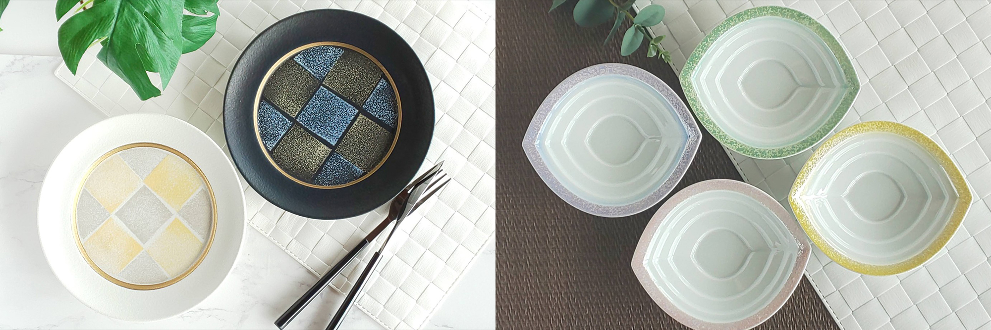 松尾陶器の囲炉裏がある店内