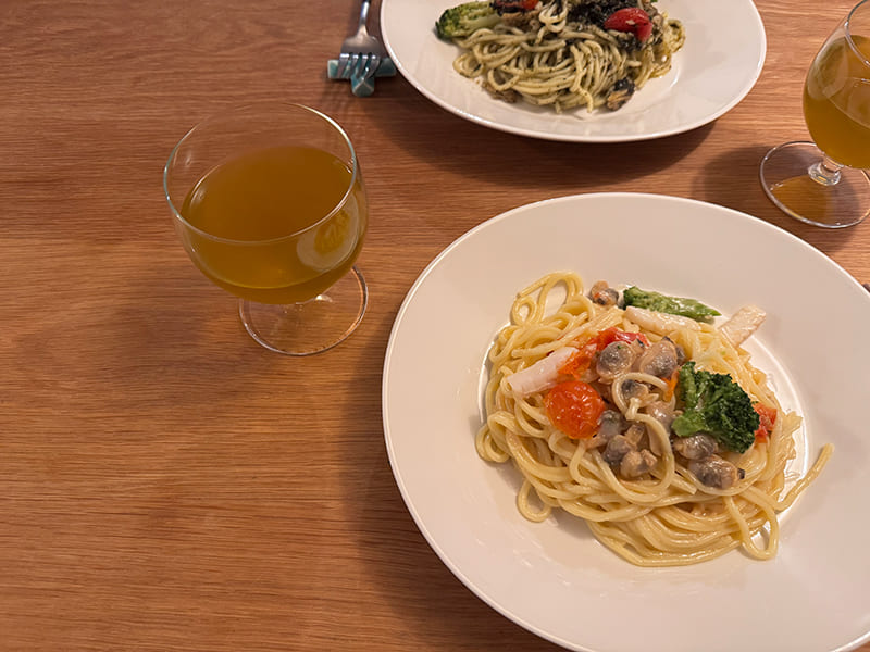 海苔のペペロンチーノの実食