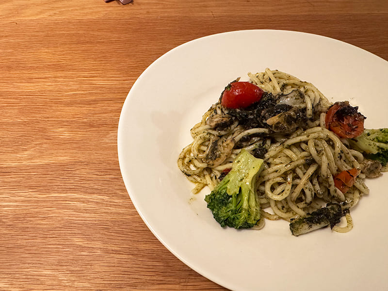 海苔のペペロンチーノの具材