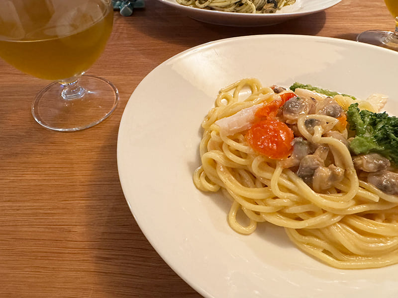 明太子のペペロンチーノの実食