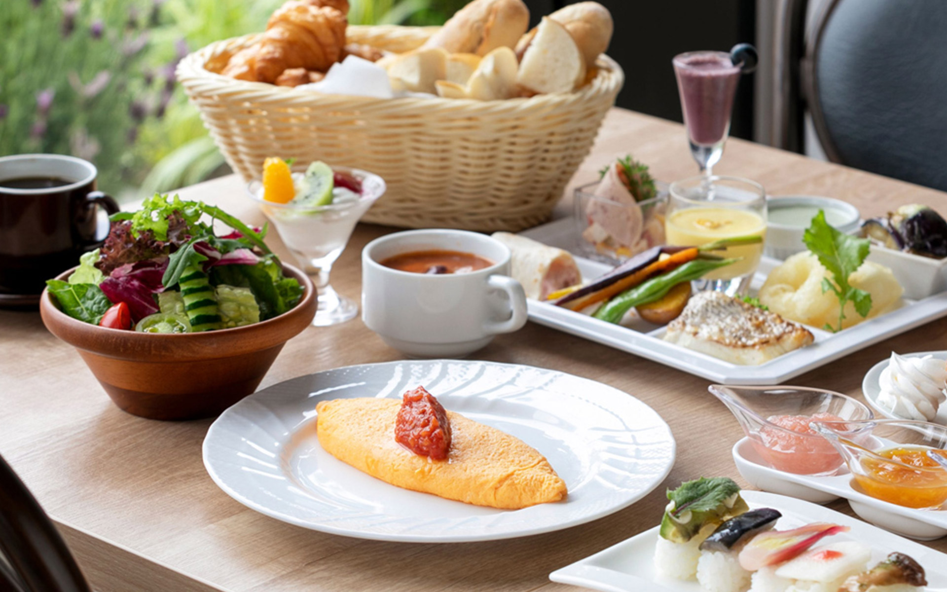 グローカルホテルの朝食