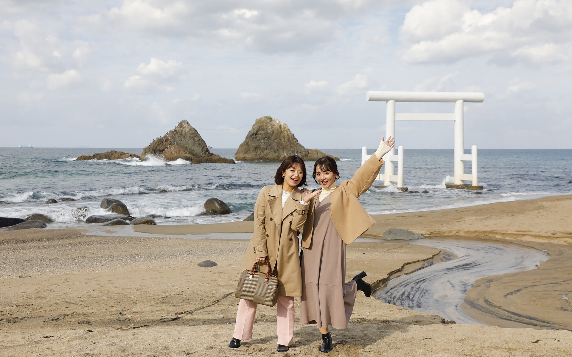 糸島の二見ヶ浦の夫婦岩