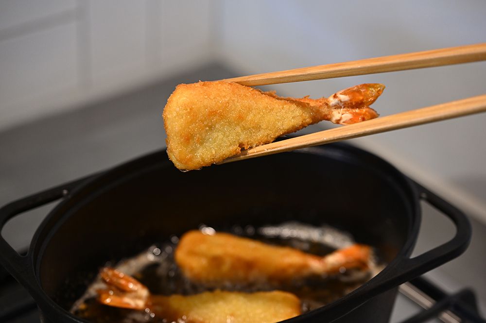 エビフライのきめ細やかな衣