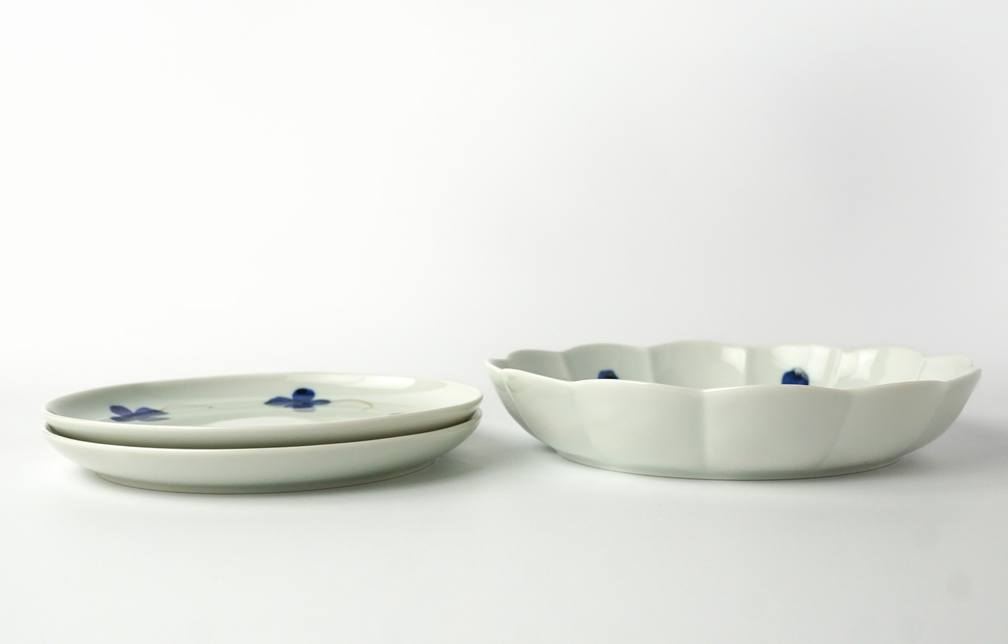 アウトレット40%オフ | 送料無料】有田焼 花琳 浅鉢 プレート 3点 