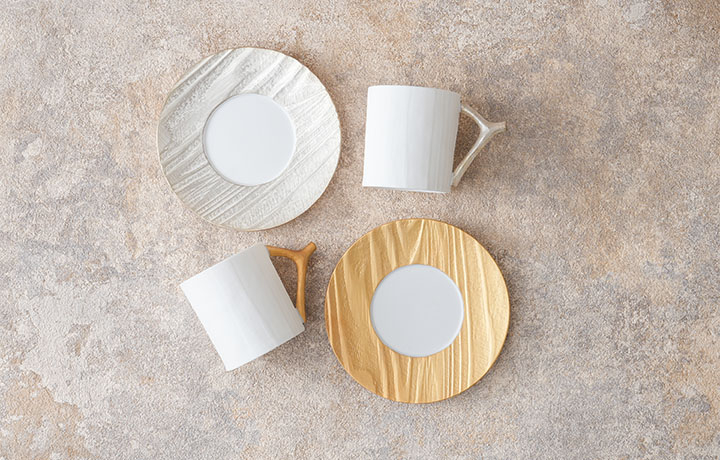 30%オフ| 送料無料】有田焼 やま平窯 木目コーヒーカップ