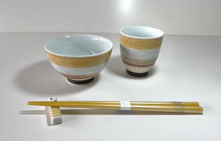 果実模様の陶器製茶碗4個セット フルーツ果物柄茶碗 : 昭和レトロポップ食器雑貨通販ショップ