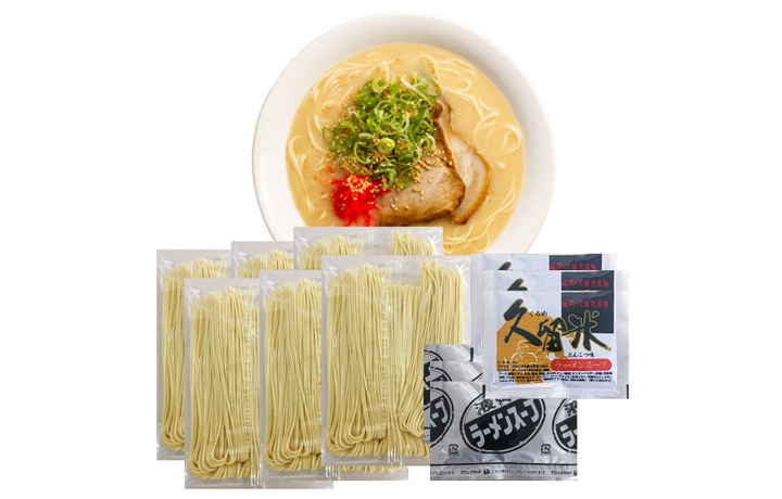 送料込・ポスト投函のみ】半生細麺 豚骨ラーメン 6人前 選べる