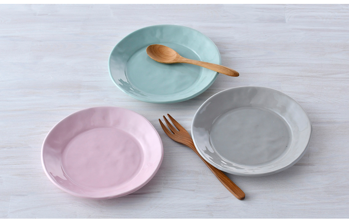 アウトレット】波佐見焼 隆泉陶器 プレート Sサイズ 3色セット