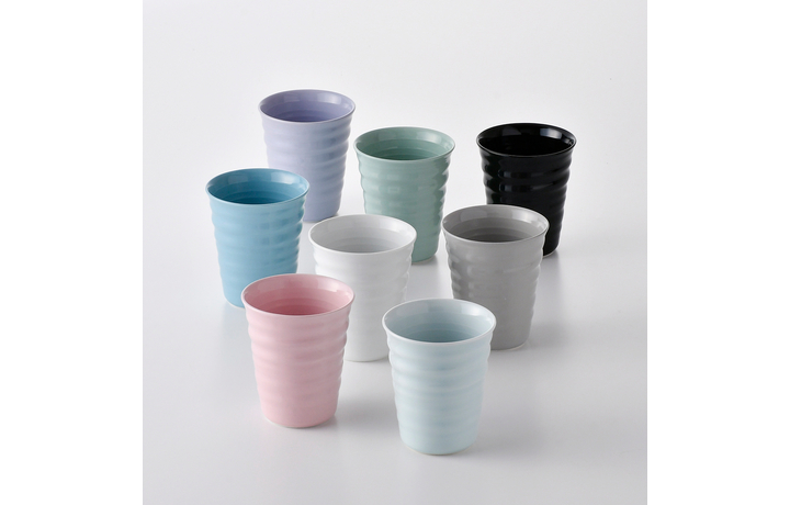 アウトレット】波佐見焼 隆泉陶器 コップ ペアセット（ピンク